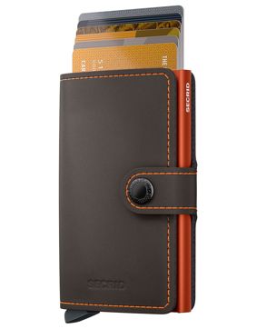 Secrid Miniwallet Matte Truffle & Orange