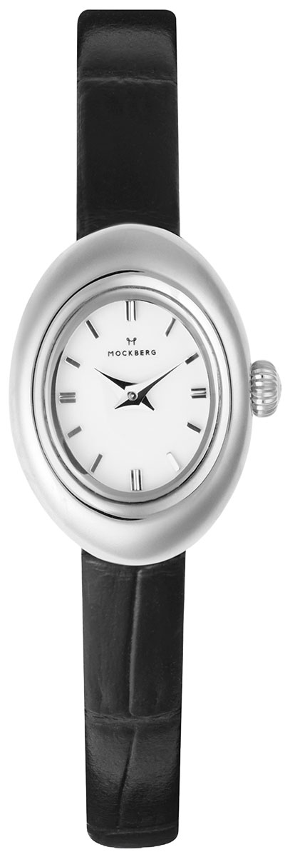 Mockberg Belle Oval Petite Leather Steel watch MB1413