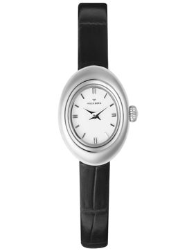 Mockberg Belle Oval Petite Leather Steel watch MB1413