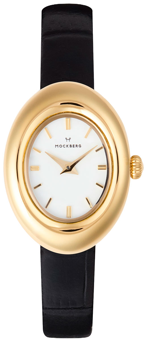 Mockberg Belle Oval Leather Gold watch MB1414