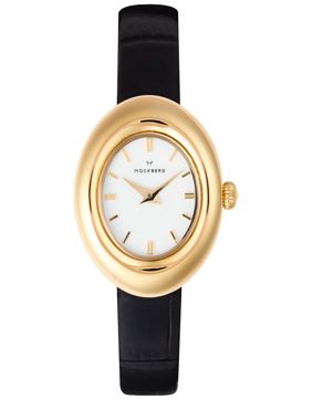 Mockberg Belle Oval Leather Gold watch MB1414
