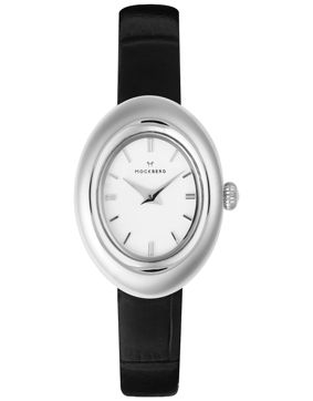 Mockberg Belle Oval Leather Steel watch MB1415