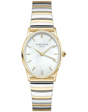 Rosefield The Oval White MOP Half-Moon Steel Duotone OVWDSG-OV17