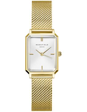 Rosefield The Octagon XS Mesh White Gold OWGMG-O73