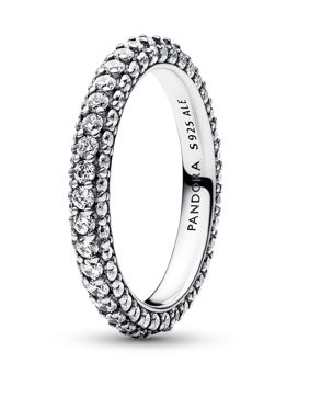 Pandora Timeless Pave Single-row Sterling silver eternity ring 192627C01