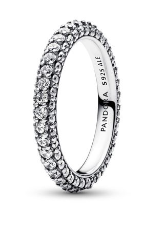 Pandora Timeless Pave Single-row Sterling silver eternity ring 192627C01