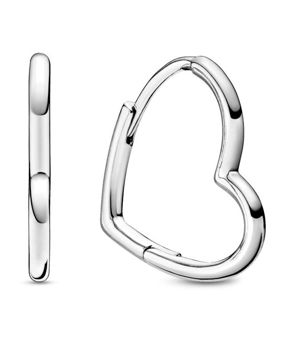 Pandora Asymmetrical Heart Earrings 298307C00