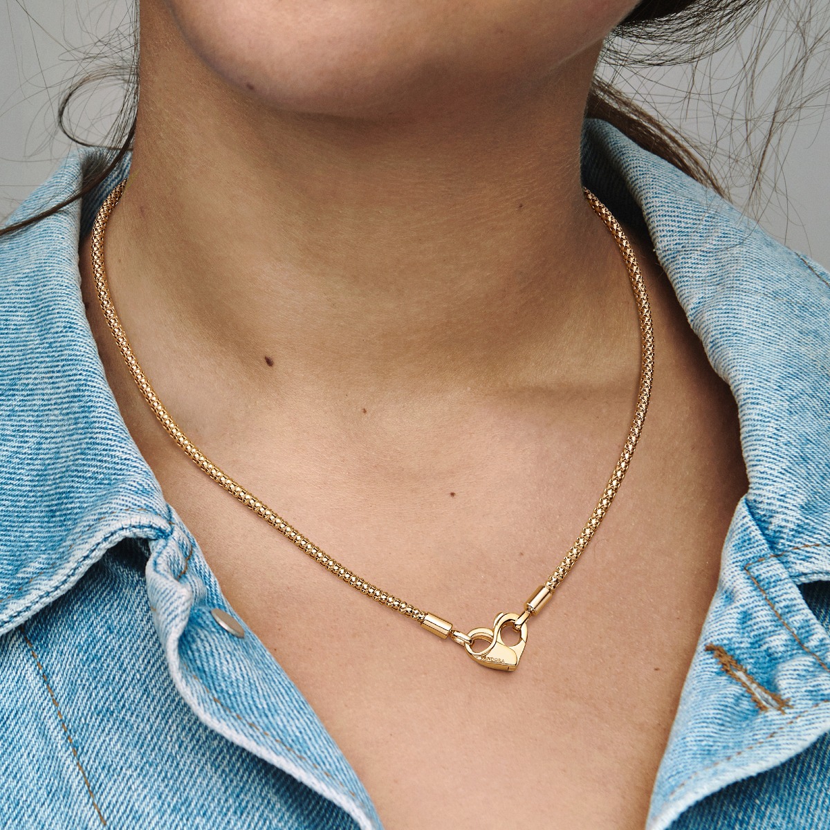 Pandora Moments 14k Gold-plated necklace 362451C00-45 Pandora Moments 14k Gold-plated necklace 362451C00-45