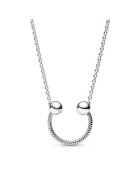 Pandora Moments U-shape Charm Pendant necklace 392747C00-45