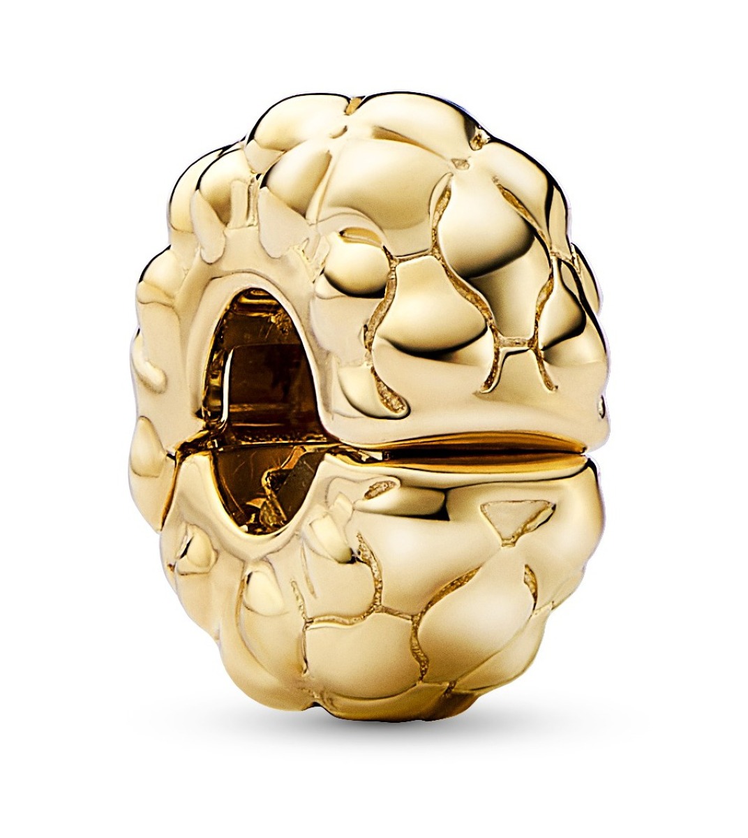 Pandora Moments Fixed clips charm 14k Gold-plated clip charm 762716C00