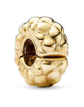 Pandora Moments Fixed clips charm 14k Gold-plated clip charm 762716C00