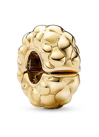 Pandora Moments Fixed clips charm 14k Gold-plated clip charm 762716C00