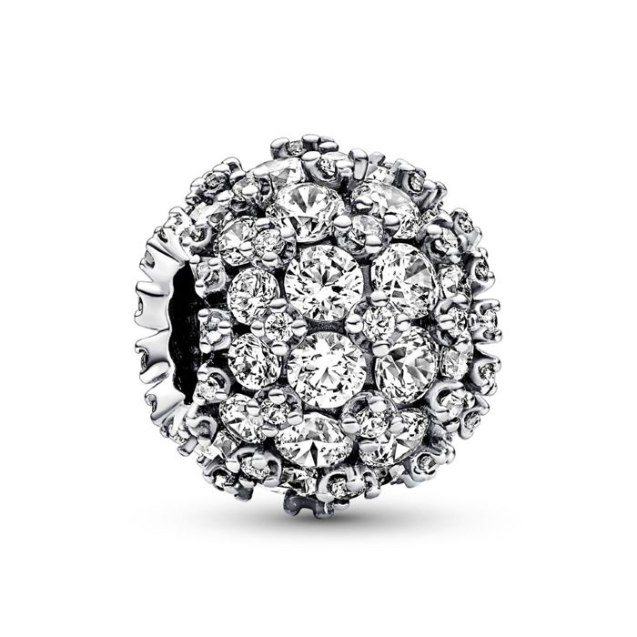 Pandora Timeless Sparkling Pave Round Sterling silver charm