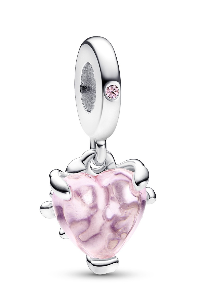 Pandora Moments Pink Family Tree & Heart Sterling silver charm 792654C01