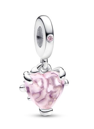 Pandora Moments Pink Family Tree & Heart Sterling silver charm 792654C01