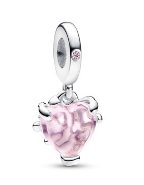 Pandora Moments Pink Family Tree & Heart Sterling silver charm 792654C01