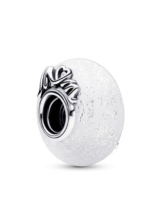Pandora Moments Glittery White Murano Glass Mum & Love charm 792655C00