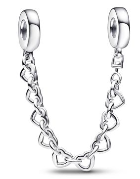 Pandora Linked Hearts Sterling silver safetychain 792274C00-05