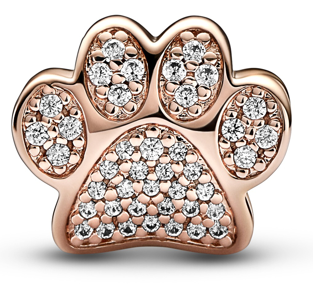 Rose gold sales paw print ring