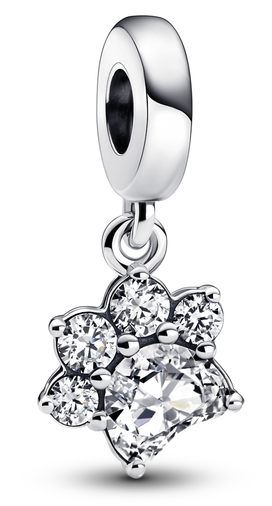 Pandora Moments Sparkling Pet Paw Print Sterling silver charm 792247C01