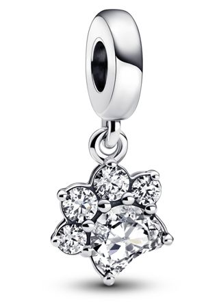 Pandora Moments Sparkling Pet Paw Print Sterling silver charm 792247C01