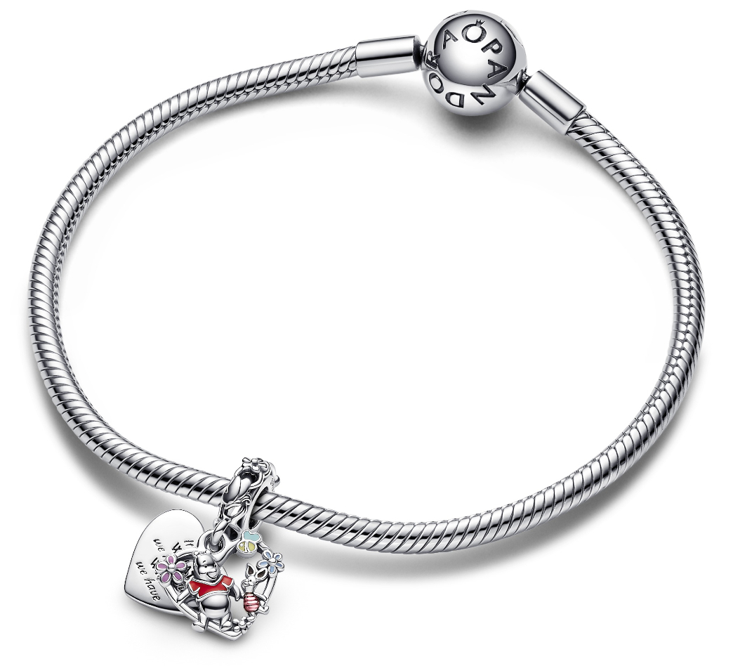 Pandora チャーム ミッキー 蒸気船ウィリー 925シルバー 押し出さ