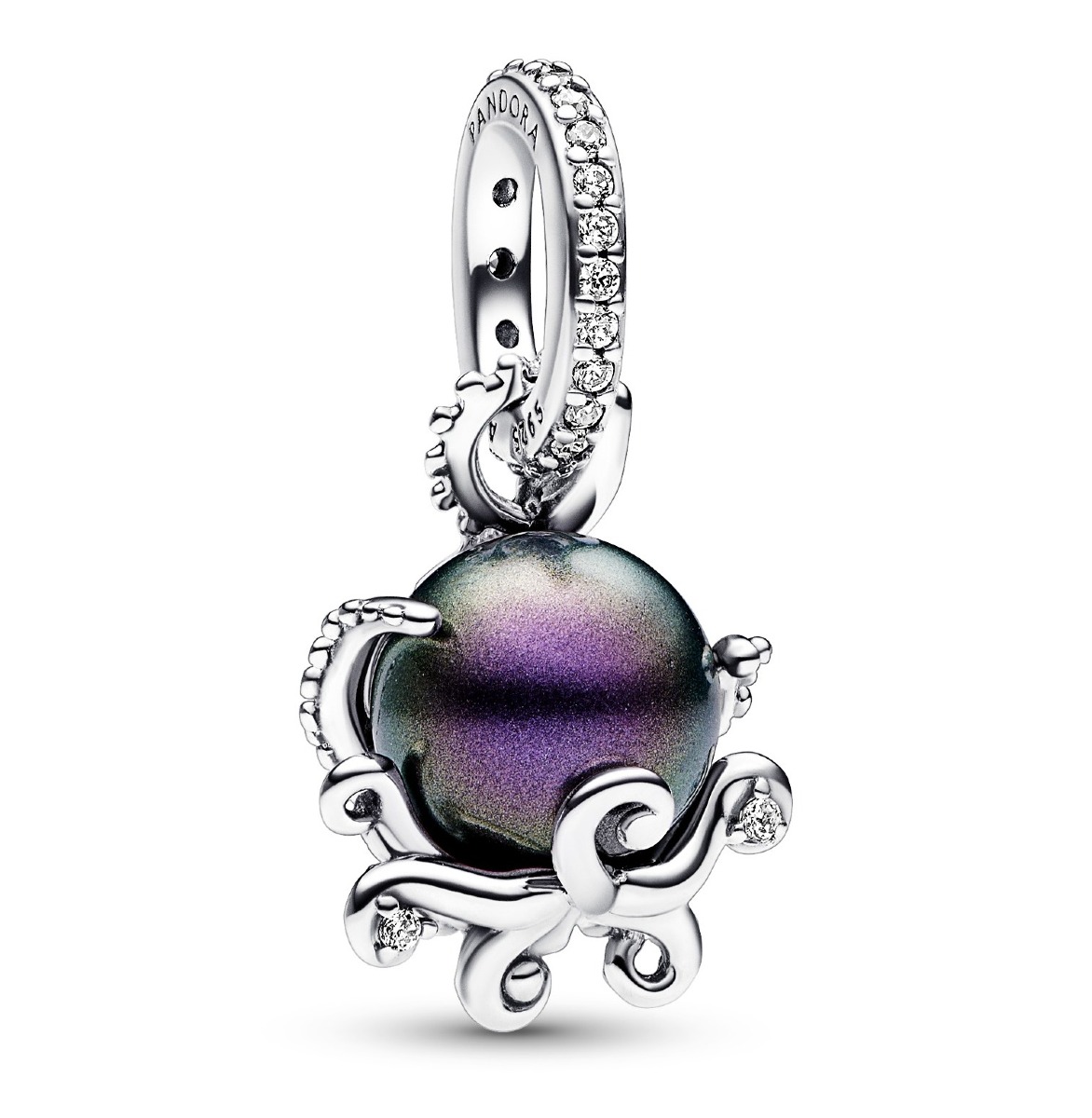 Pandora charm amethyst top