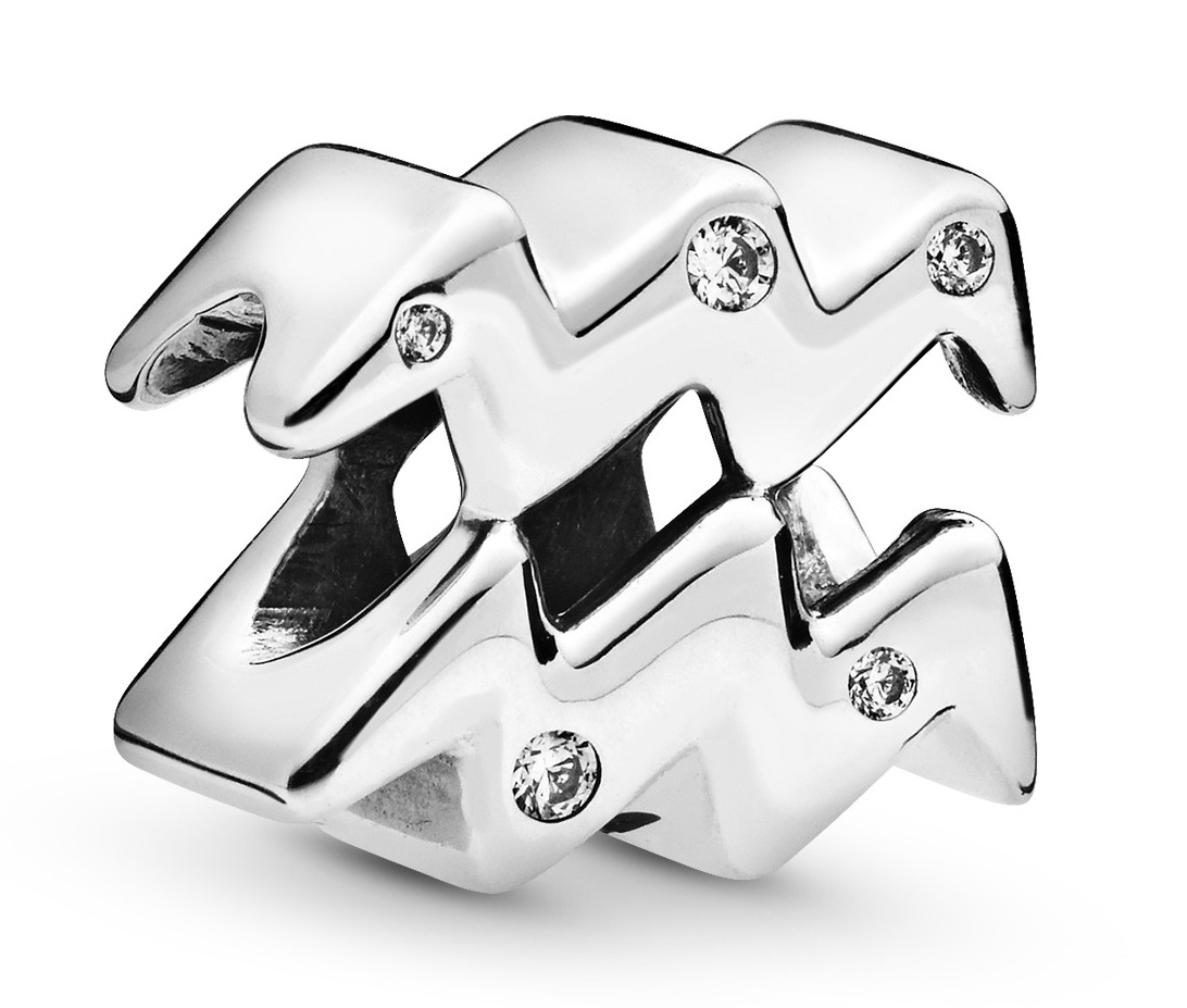 Pandora Zodiacs Sparkling Aquarius charm 798415C01