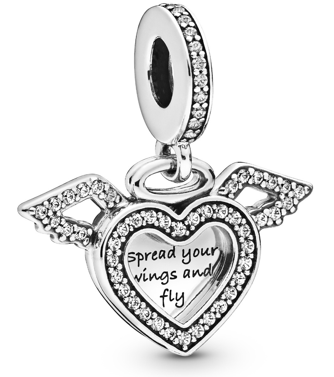 Pandora Celestial Hear & Angel Wings charm 798485C01