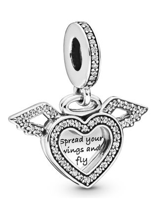 Pandora Celestial Hear & Angel Wings charm 798485C01
