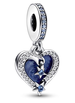 Pandora Moments Celestial Shooting Star Heart charmdangle 792356C01