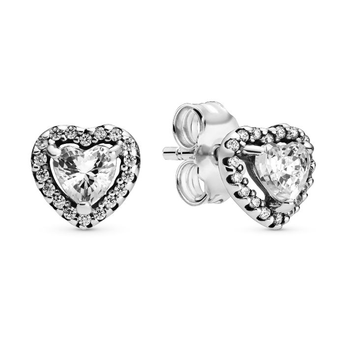 Pandora Timeless Elegance Elevated Hearts Earrings 298427C01