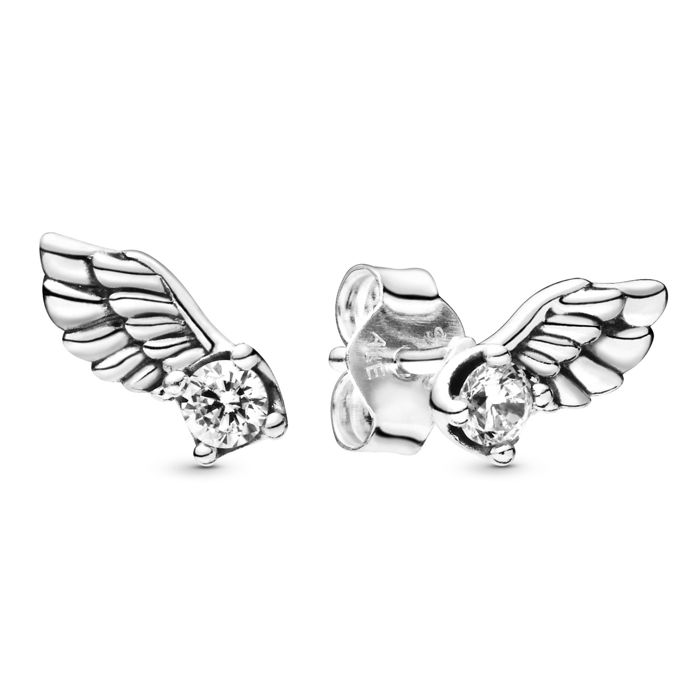 Pandora Celestial Sparkling Angel wings Earrings 298501C01