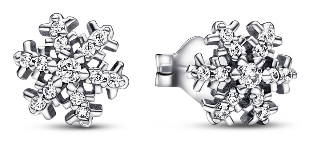 Pandora snowflake stud earrings store