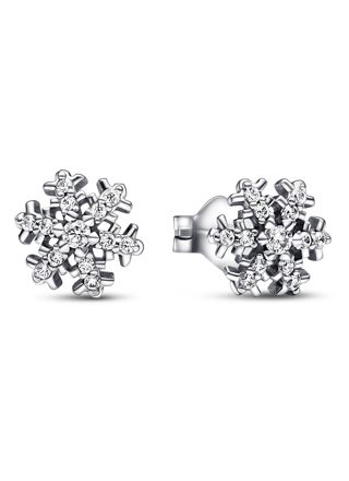 Pandora Moments Sparkling Snowflake earrings 292370C01