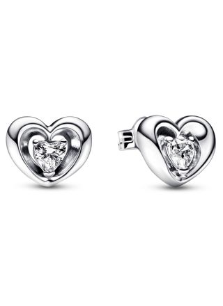 Pandora Moments Radiant Heart & Floating Stone heart earrings 292500C01