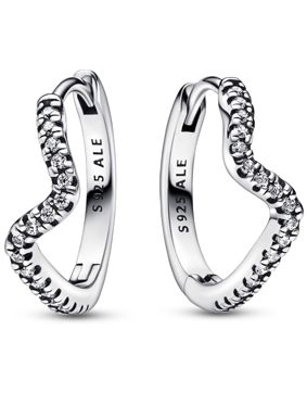 Pandora Timeless Sparkling Wave earrings 292545C01