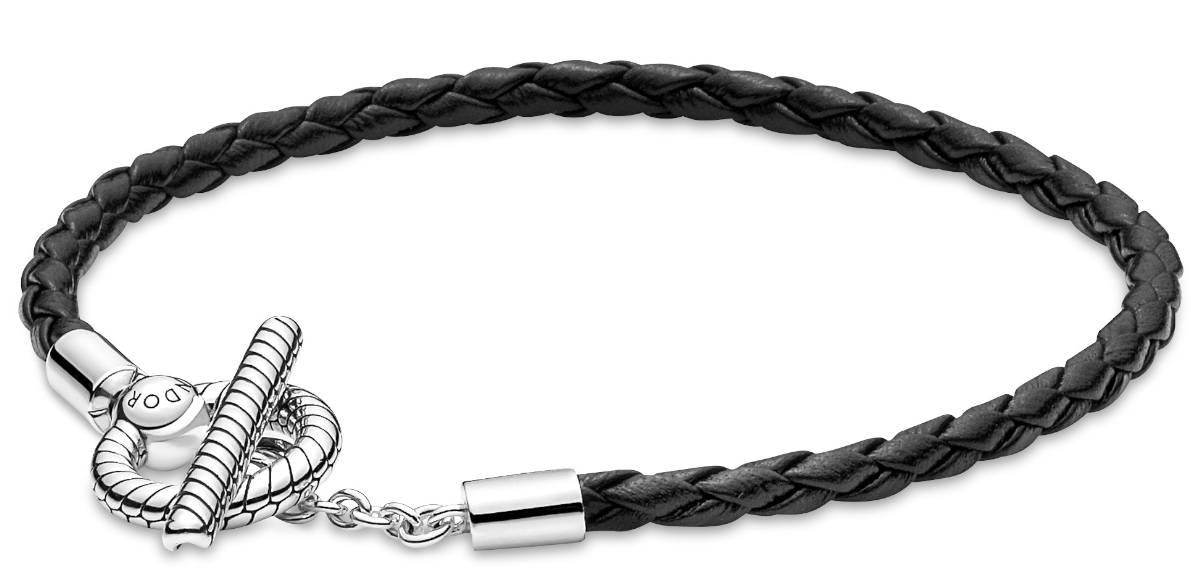 Pandora double leather bracelet sale clearance