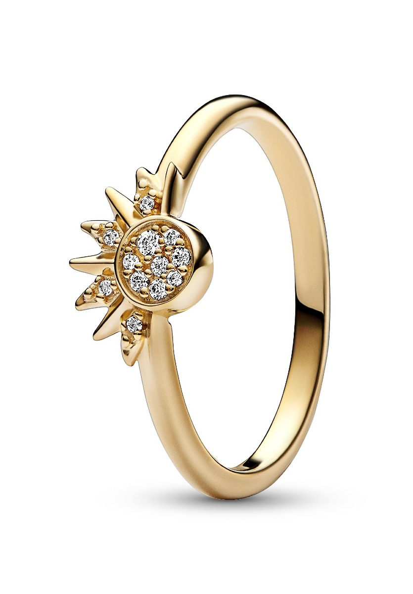 Pandora Moments Celestial Sparkling Sun Ring ring 162674C01 watchesonline