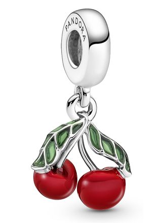 Pandora Moments Charm dangle Asymmetrical Cherry Fruit 791583C01