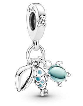Pandora Moments Charm dangle Fish, Sea Turtle & Conch 791697C01