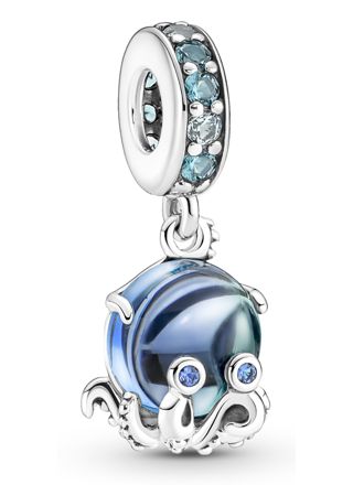 Pandora Moments Charm dangle Murano Glass Cute Octopus 791694C01