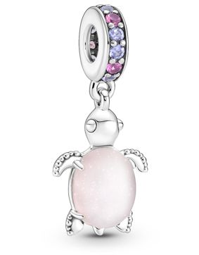 Pandora Moments Charm dangle Murano Glass Pink Sea Turtle 798939C02