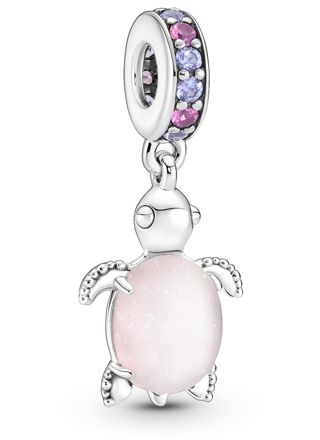 Pandora Moments Charm dangle Murano Glass Pink Sea Turtle 798939C02