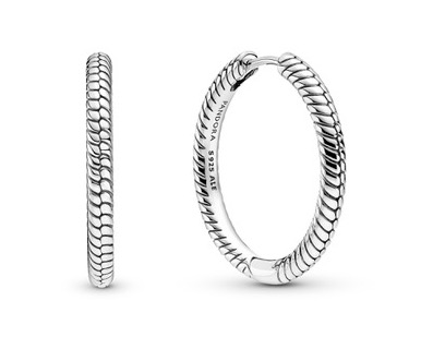 Pandora Moments Charm Hoop Earrings 299532C00