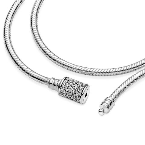 Snake chain necklace pandora on sale