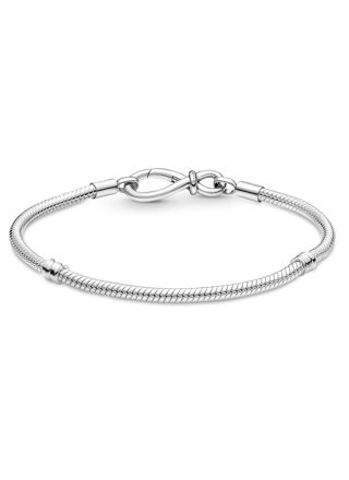 Pandora Moments Infinity Knot Snake Chain bracelet 590792C00