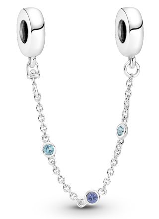 Pandora Moments Safety chain Triple Blue Stone 791688C01-05