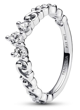 Pandora Ring Stackable Regal Swirl Tiara Sterling silver ring 192232C01
