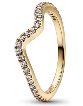 Pandora Timeless Ring Stackable Sparkling Wave ring 162539C01
